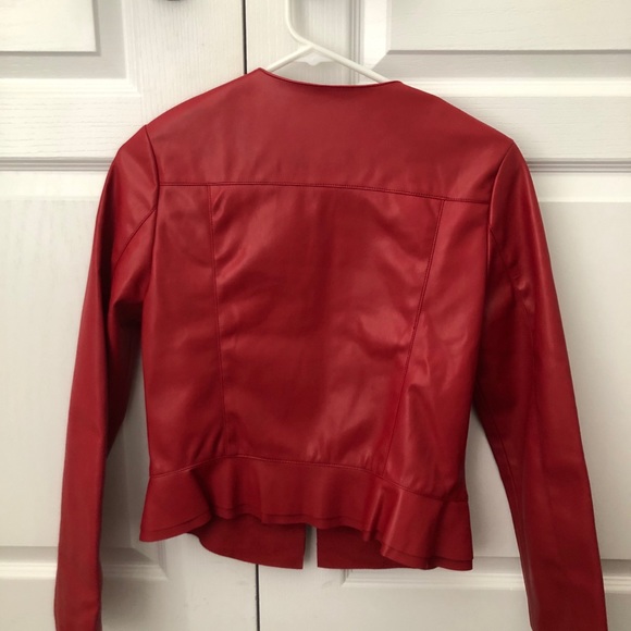 Red biker jacket - Picture 2 of 2